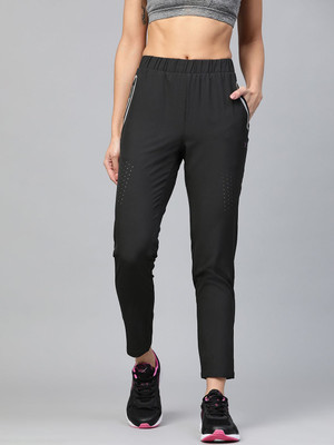 HRX by Hrithik Roshan Solid Women Black Track Pants