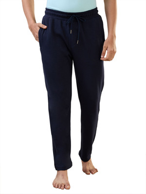 SLEEPZ BY RAYMOND Solid Men Dark Blue Track Pants