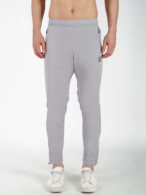 GOTO Solid Men Silver Track Pants
