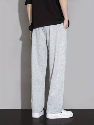 Daphne Maurier Solid Men Grey Track Pants