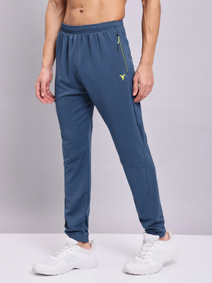 TECHNOSPORT Solid Men Blue Track Pants