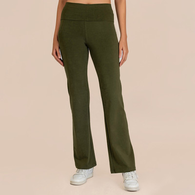 NITE FLITE Solid Women Green Track Pants