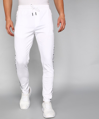 VH Flex Solid Men White Track Pants