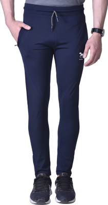Fashion Plus Solid Men Dark Blue Track Pants