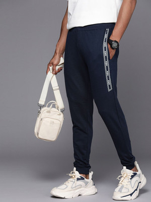 HRX by Hrithik Roshan Self Design Men Blue Track Pants