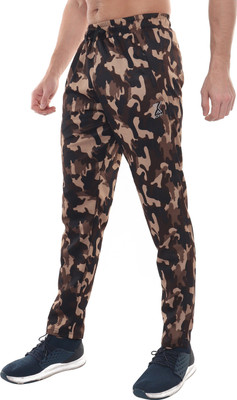 Xohy Checkered Men Brown Track Pants
