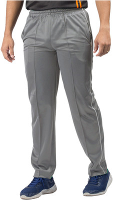ESTRO Solid Men Silver Track Pants