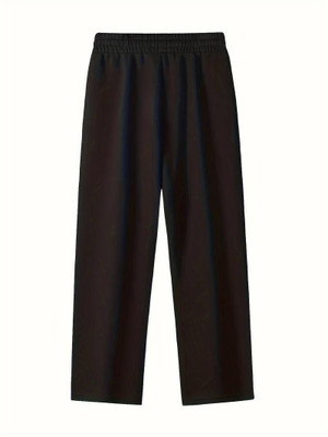 Daphne Maurier Loose Fit Men Black Trousers