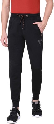 VAN HEUSEN Athleisure Smart Tech And Easy Stain Release Solid Men Black Track Pants