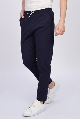 Venvor Self Design Men Blue Track Pants