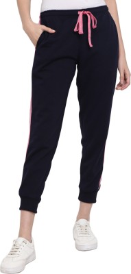 V-MART Solid Women Dark Blue, Dark Blue Track Pants