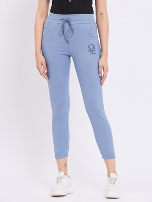 DUKE Solid Women Blue Track Pants