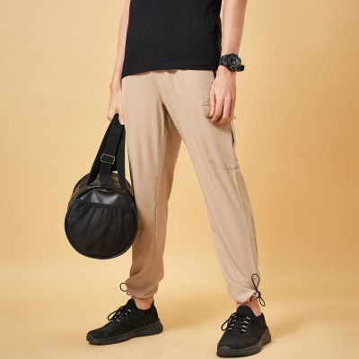 Ajile By Pantaloons Solid Men Beige Track Pants