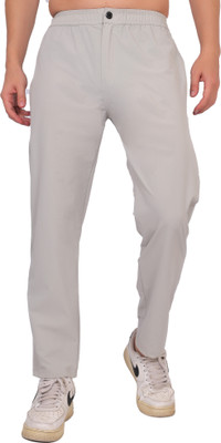 ZULX Solid Men Grey Track Pants
