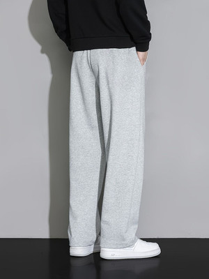 Dockstreet Solid Men Grey Track Pants