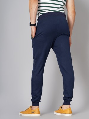 MADSTO Solid Men Dark Blue Track Pants