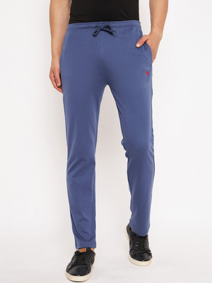 DUKE Solid Men Blue Track Pants