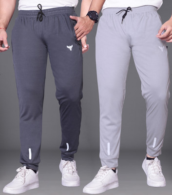 MEEMBOOLI Solid Men Grey Track Pants