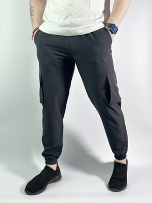 COZYCOVE Solid Men Grey Track Pants