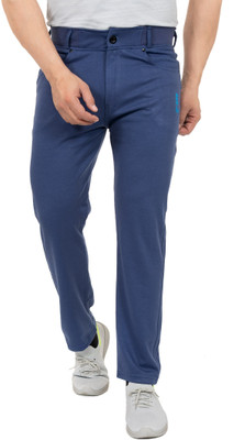 GEE 5 Solid Men Blue Track Pants