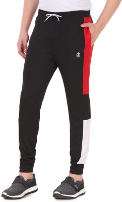 Zicada Colorblock Men Black Track Pants