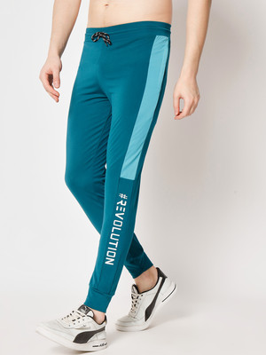 Proxima Colorblock Men Dark Green Track Pants