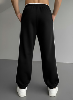 Dockstreet Solid Men White Track Pants