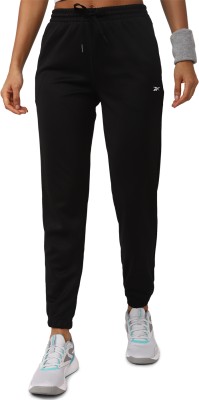 REEBOK Solid Women Black Track Pants