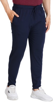 FEEL TRACK Solid Men Dark Blue Track Pants