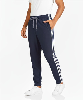 ARSHU Striped Men Dark Blue Track Pants