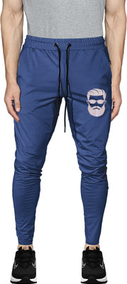 AVOLT Printed Men Blue Track Pants