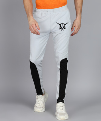mfb Printed, Colorblock Men Grey Track Pants