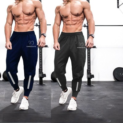 Kzaara Colorblock Men Dark Blue, Grey Track Pants