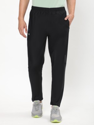 DIDA Solid Men Black Track Pants