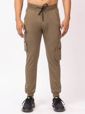 GEE 5 Solid Men Beige Track Pants