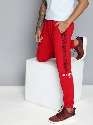 HRX by Hrithik Roshan Graphic Print Men Red Track Pants