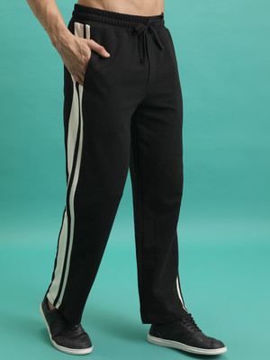HIGHLANDER Solid Men Black Track Pants