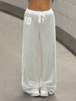 zazbi Solid Women Grey Track Pants