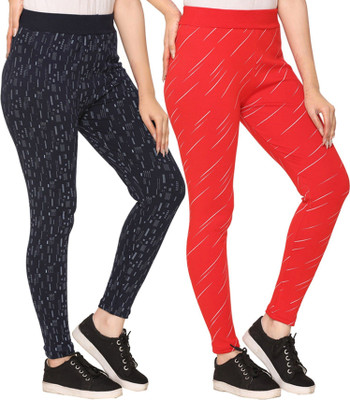 HouseOfCommon Printed Women Red, Blue Track Pants