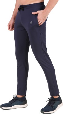 MYO Solid Men Dark Blue Track Pants