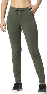 Laasa Sports Solid Women Green Track Pants