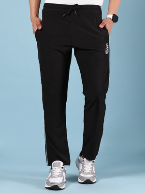 V-MART Solid Men Black Track Pants