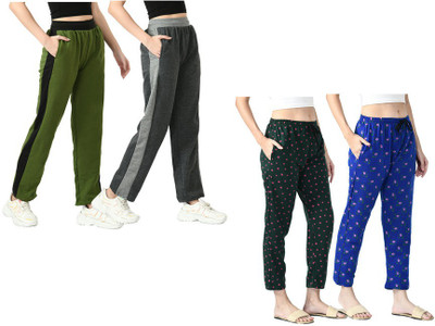 IndiWeaves Printed Women Multicolor Track Pants
