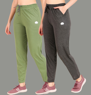 GAA Printed Women Light Green, Grey Track Pants