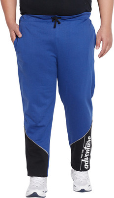 bigbanana Colorblock Men Blue Track Pants