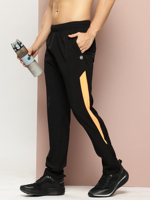 Turnfit Colorblock Men Black Track Pants