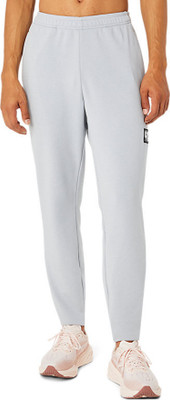 Asics Solid Men Grey Track Pants