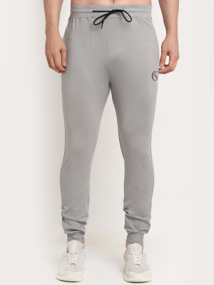 Purely Nature Self Design Men Grey Track Pants
