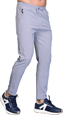 Maxzone Solid Men Grey Track Pants