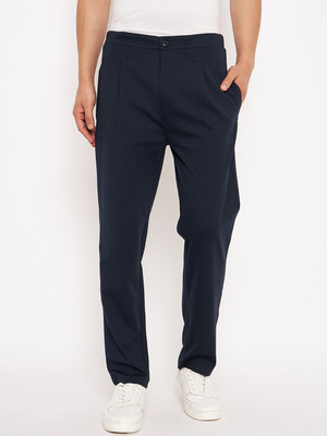 DUKE Solid Men Blue Track Pants
